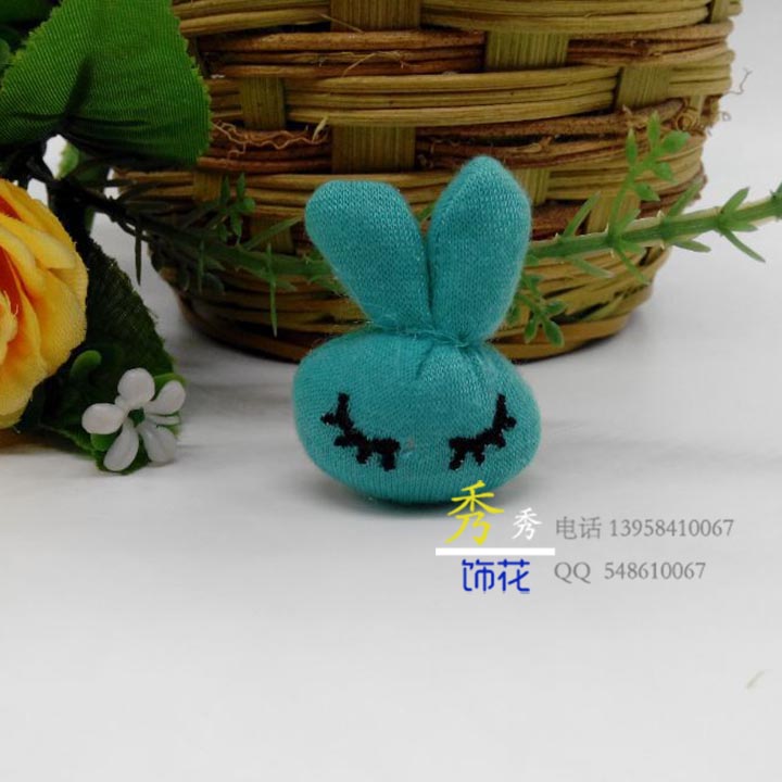 Manufacturers direct cashmere cloth fine big ears little rabbit head children's clothing with small cartoon special thumbnail