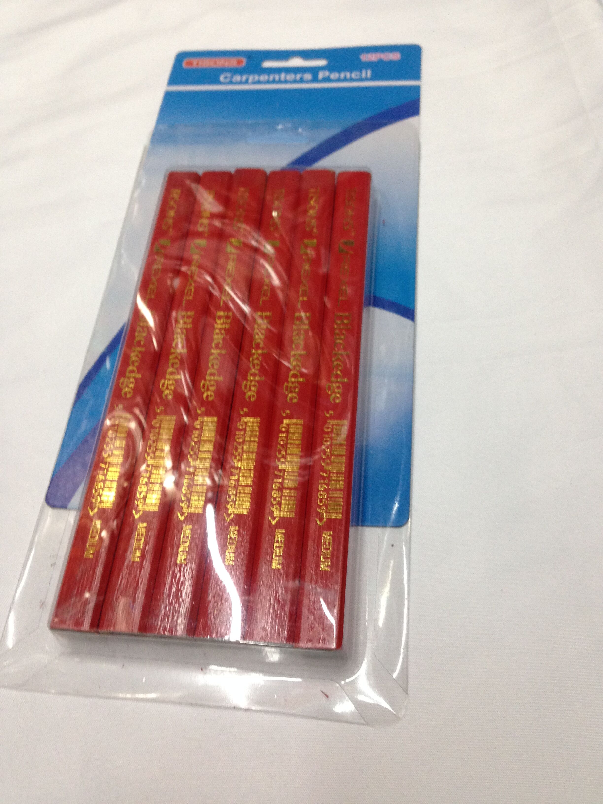 木工专用八角方形黑色扁芯粗芯铅笔 木工铅笔包邮