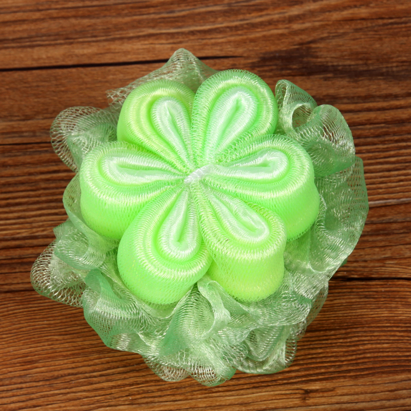 挂式梅花渐变沐浴球擦洗球浴刷搓澡巾浴花沐浴花