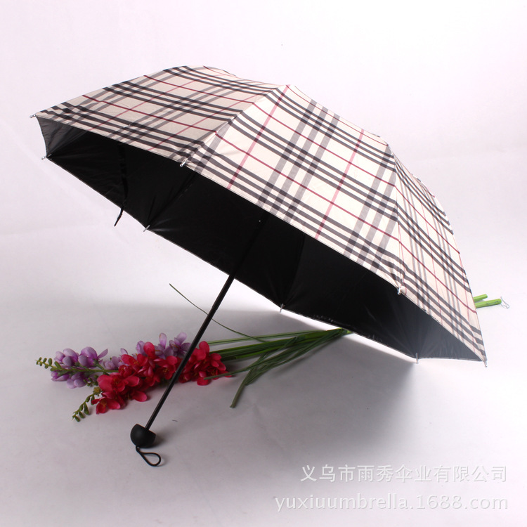 Wholesale and custom-made premium checkered sun protection and shade umbrellas from the Korean version of Apolo Princess