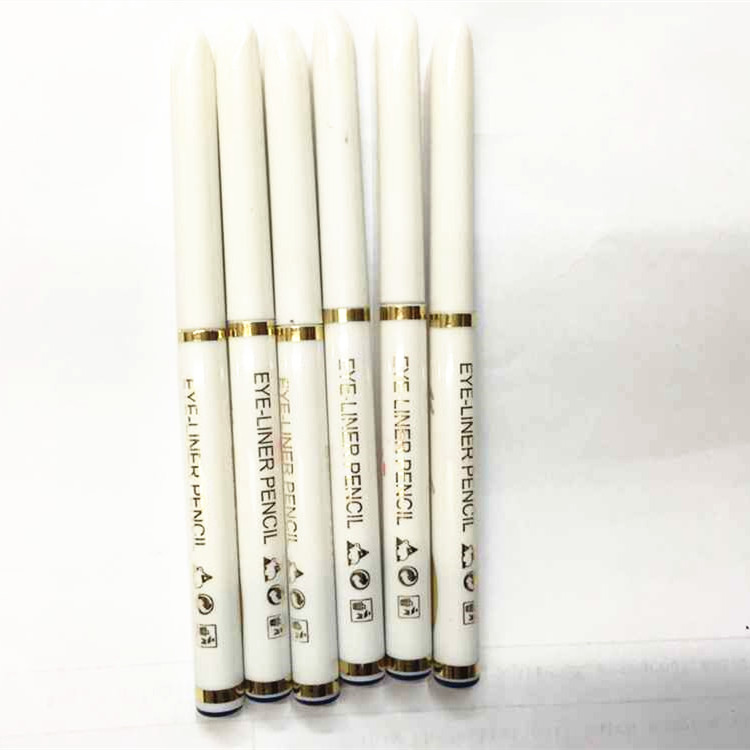 White pole automatic rotating eyebrow pencil eyeliner lip line eyeshadow pencil wholesale Specification drawing
