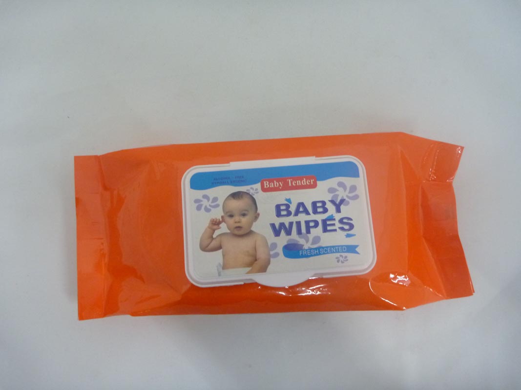 厂家直销80片婴儿加盖湿巾产品图