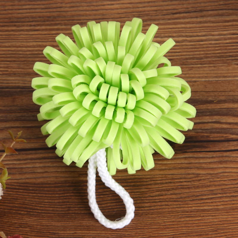 EVA花型沐浴球海棉浴花泡泡沐浴球搓澡球图