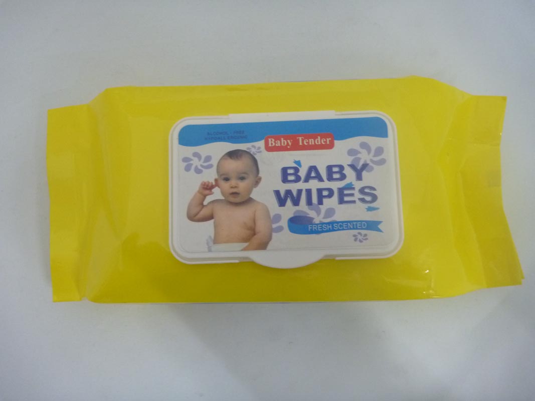 厂家直销80片婴儿加盖湿巾细节图