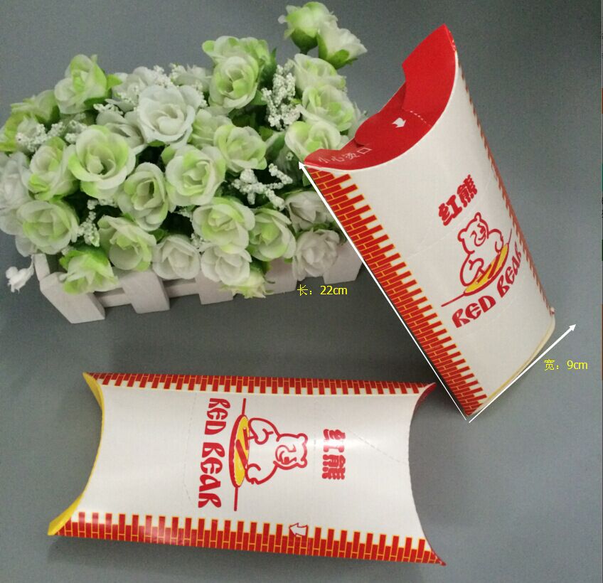 厂家直销 新款红熊果派盒 彩盒食品包装 水果派盒批发细节图
