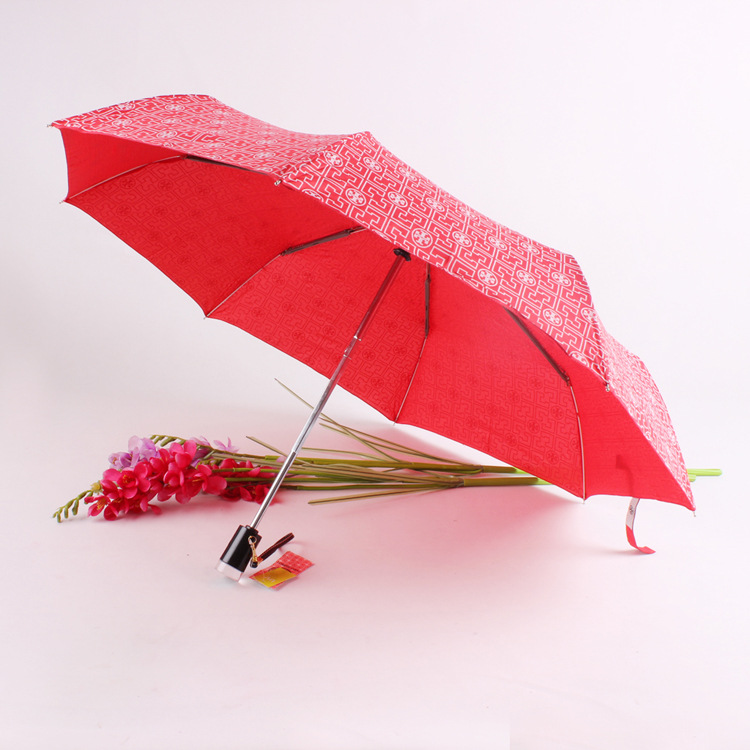 中国风全自动雨伞 纤维折叠遮阳伞 创意外贸雨伞批发