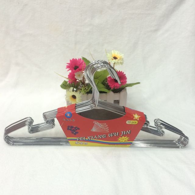 不锈钢嗮衣架 防风防滑衣架 衣撑 干湿两用晒衣架 电镀衣架