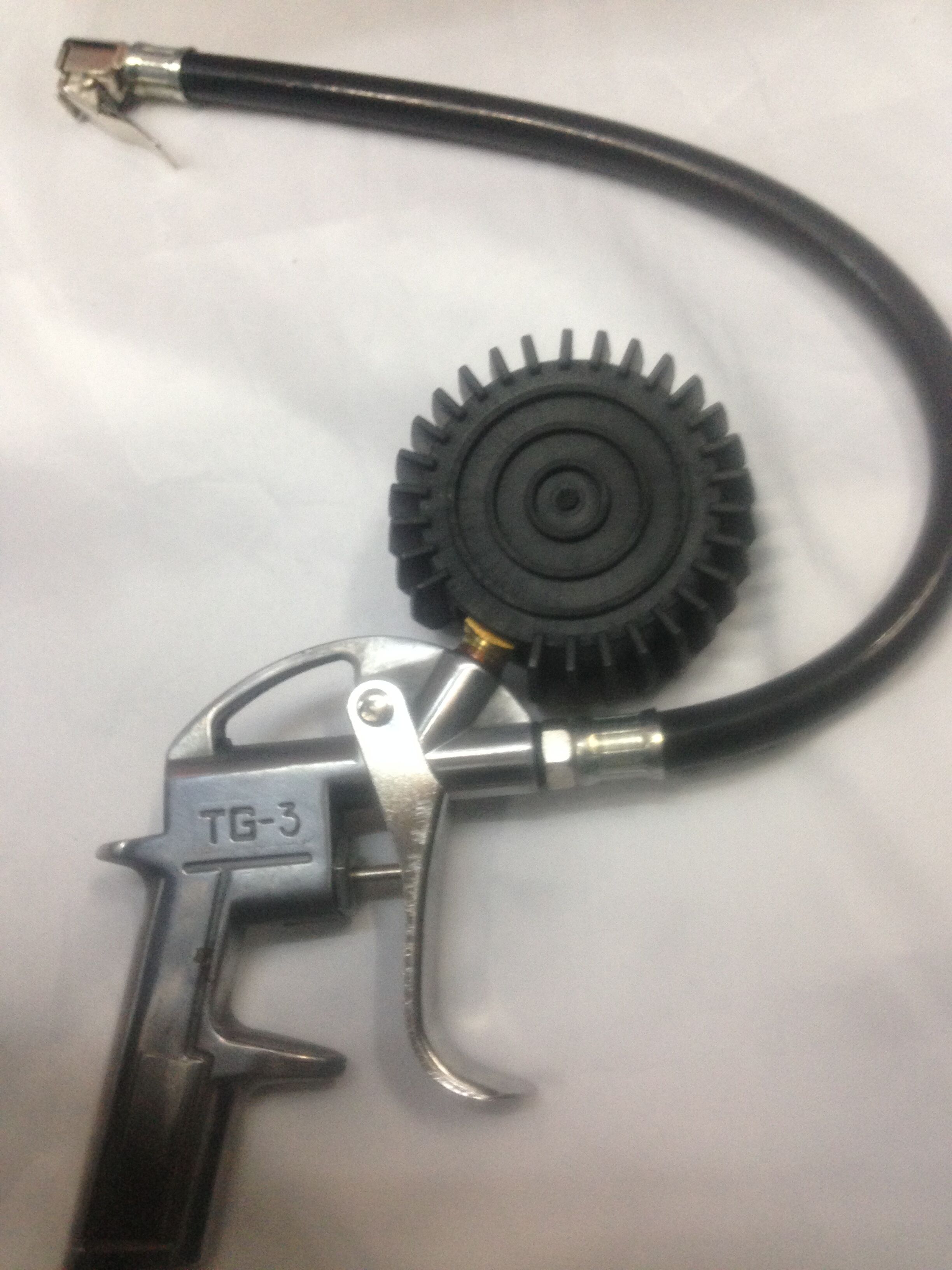 汽车胎压表胎压计充气枪带枪气压表打气枪 放气 带充气细节图