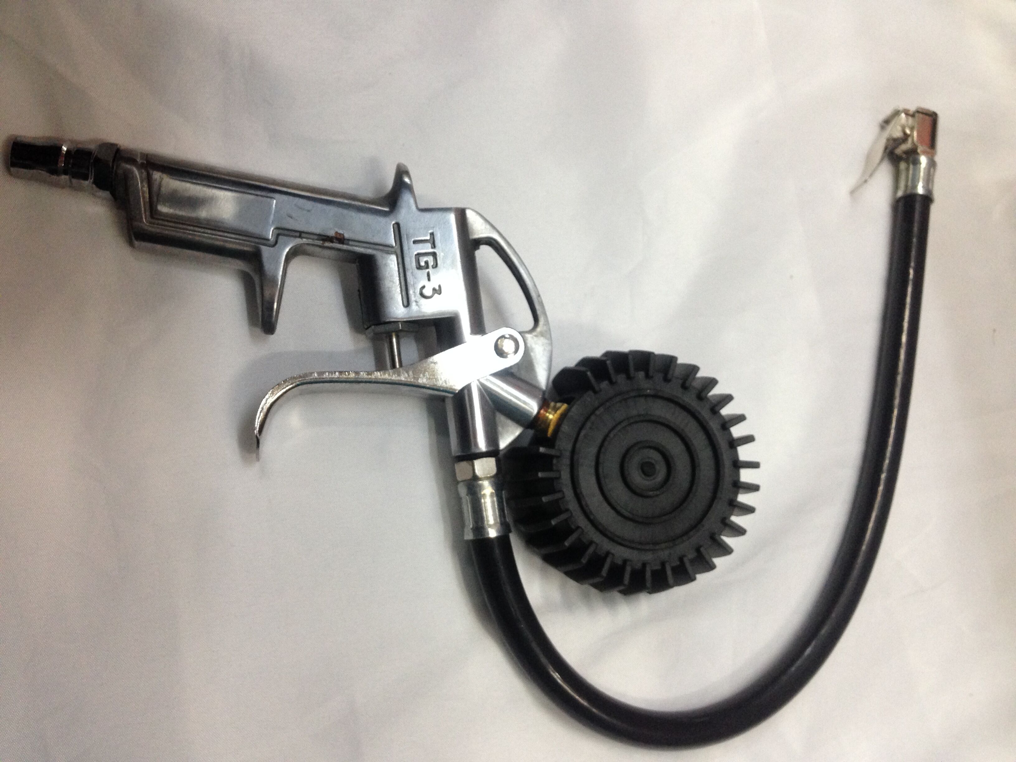 汽车胎压表胎压计充气枪带枪气压表打气枪 放气 带充气