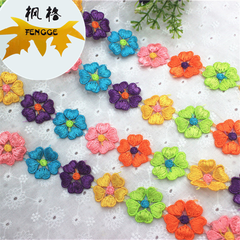 Factory direct sales of high-quality six-color and five-heart lace accessories details Picture
