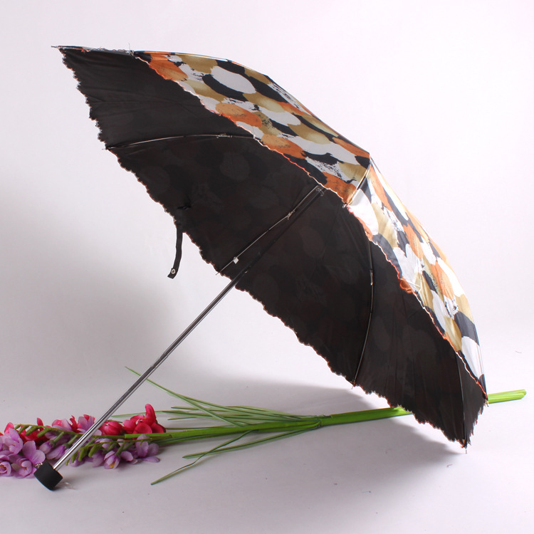 Wholesale and custom-made new Korean-style fashionable two-fold umbrella for women's premium sunshade pencil umbrella Specification image