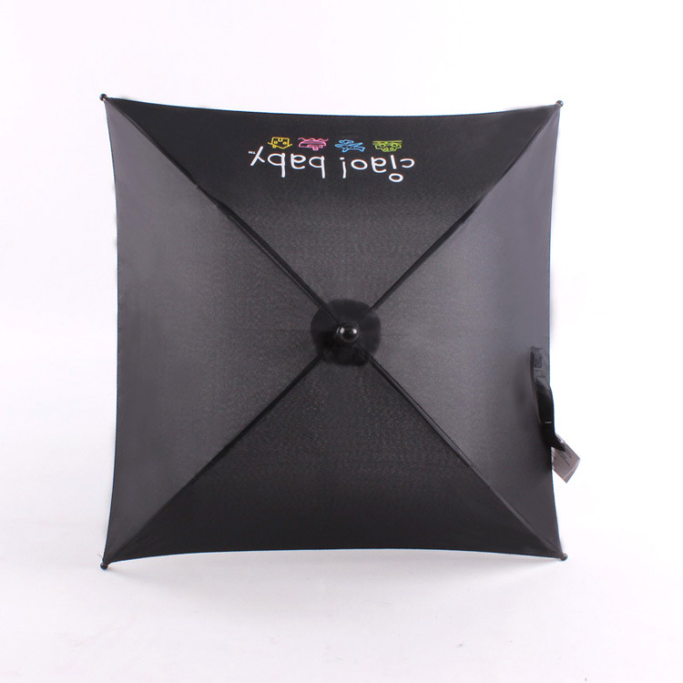 Creative baby stroller clip umbrella, premium children's umbrella, gift advertising umbrella, square umbrella, safety umbrella Specification image