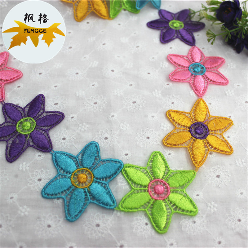 Factory direct sales of high-quality five-color hexagonal lace accessories Application Scenario