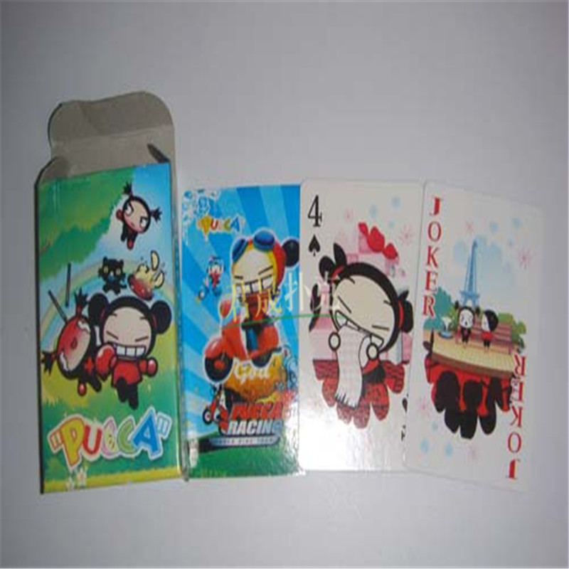 厂家直供 卡通 动漫扑克 卡通动物 扑克牌定制 外贸扑克