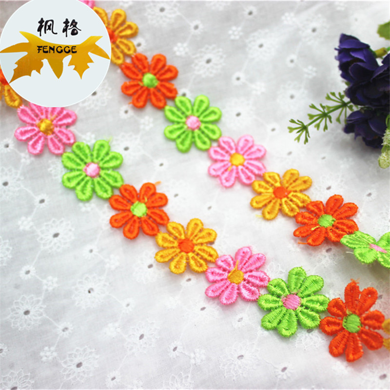 Factory direct sales of high-quality five-color flower lace accessories, best-selling items details Picture