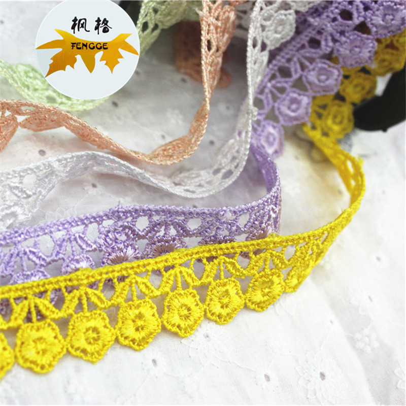 Factory direct sales of high-quality plum blossom-shaped lace accessories, which can be dyed as required details Picture