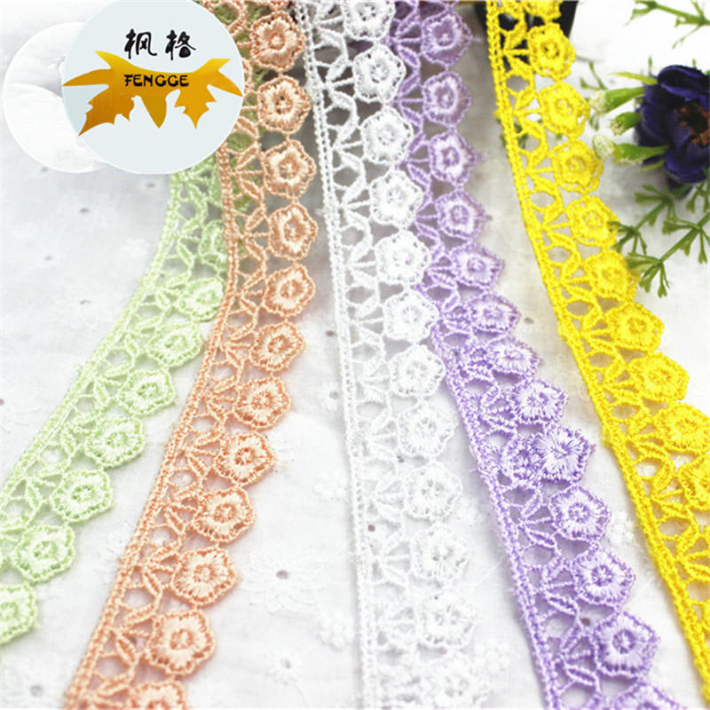 Factory direct sales of high-quality plum blossom-shaped lace accessories, which can be dyed as required