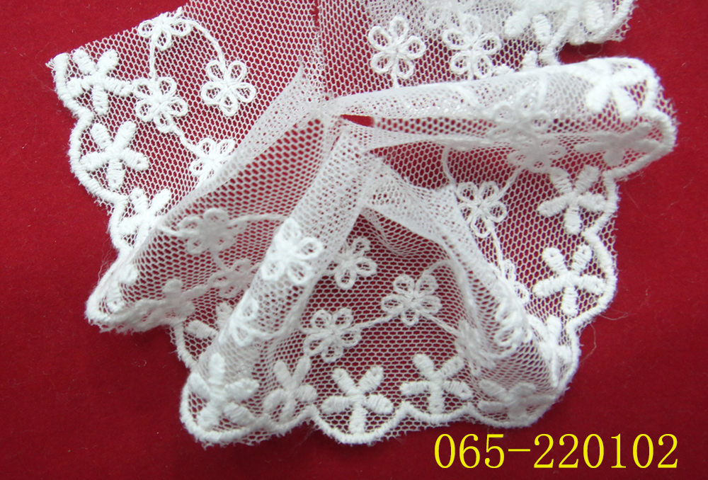 Lace, lace mesh fabric, lace embroidery, lace, cotton thread, water-soluble lace accessories details Picture