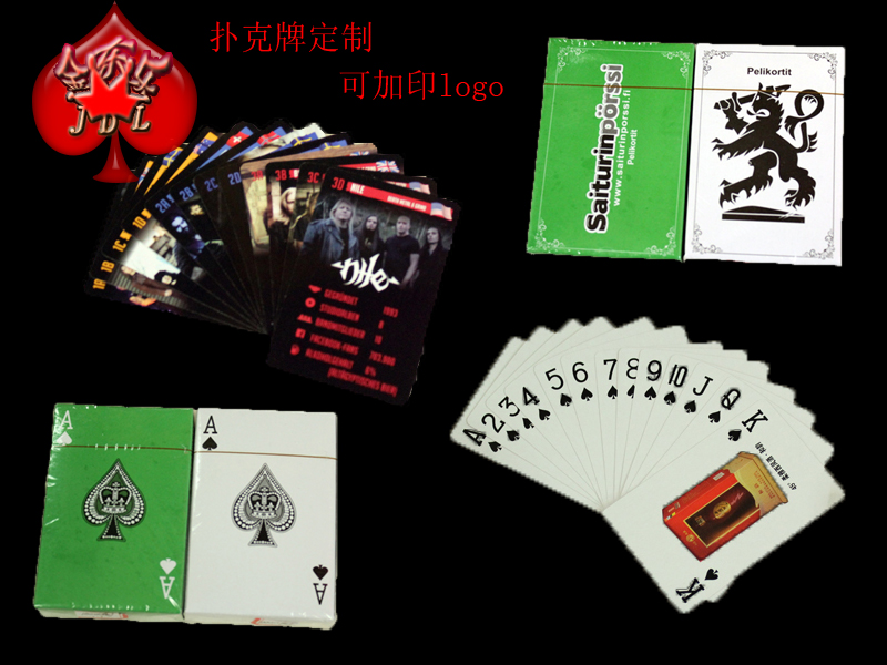Customized advertising poker promotional poker and logo poker to customize Kim Dongle sample details Picture