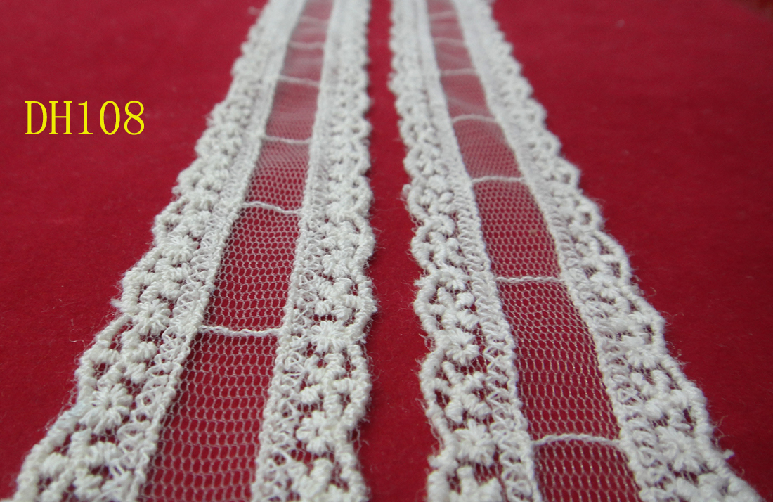 Lace, lace mesh fabric, lace embroidery, lace, cotton thread, water-soluble lace accessories Specification image
