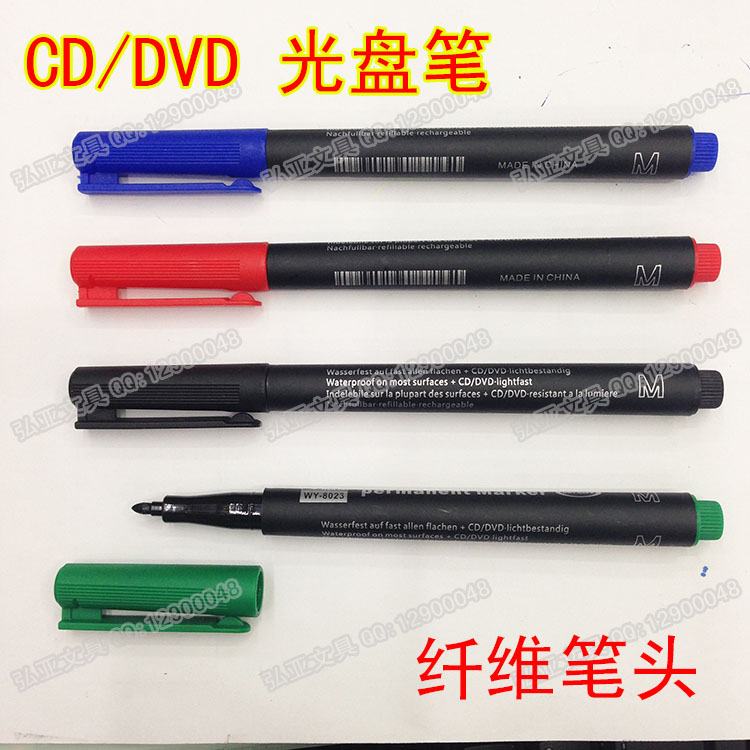 CD pen, DVD pen, COMPACT disc pen, oil marker, fiber tip, needle tip