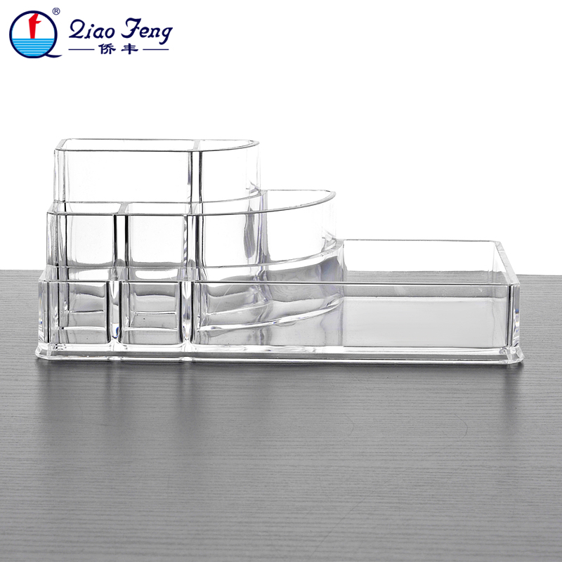 Qiaofeng acrylic storage box with transparent crystal multi-compartment cosmetics storage.." Box 1036 Application Scenario