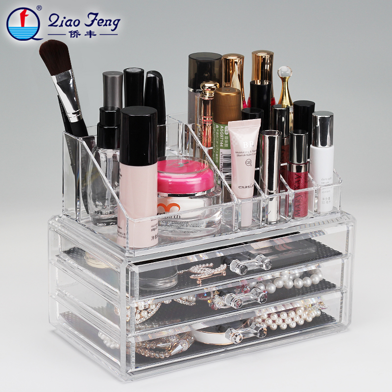 Qiaofeng cosmetics storage Multi-functional desktop storage box Jewelry storage box SF-1304... thumbnail