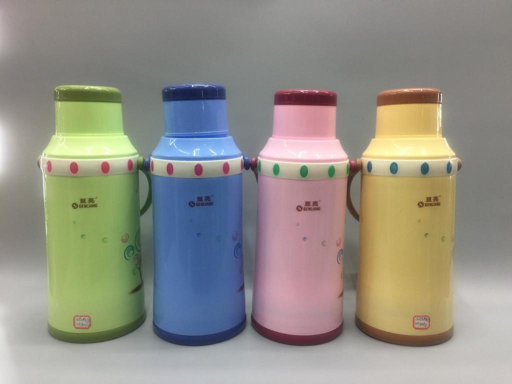 Household old-fashioned glass-lined thermos flask, hot office water bottle, thermos flask, thermos water bottle, warm water bottle