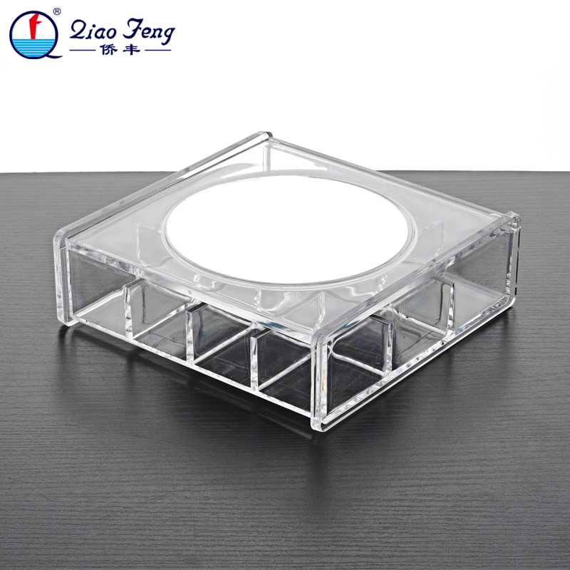 Qiaofeng Transparent Crystal Jewelry Storage Box Desktop Storage and Organization Box SF-1026B details Picture