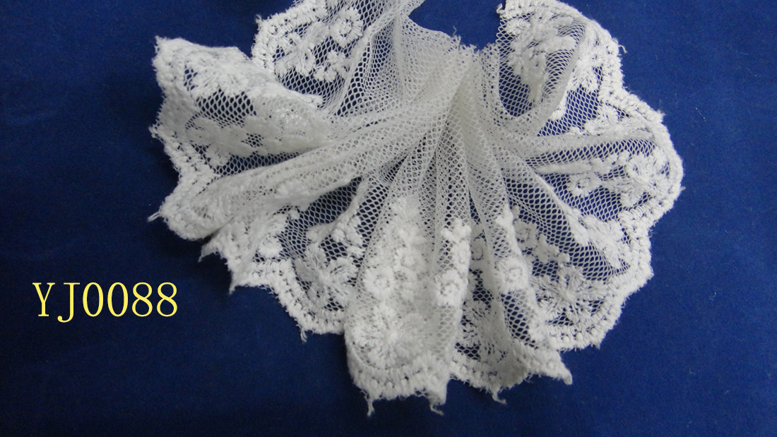 Lace, lace mesh fabric, lace embroidery, lace, cotton thread, water-soluble lace accessories Specification image