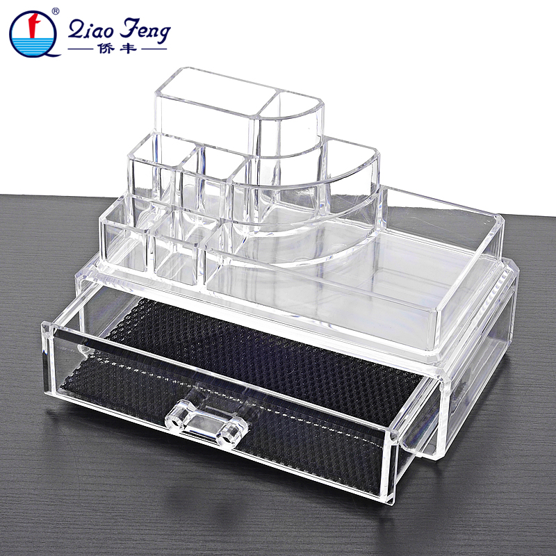 Qiaofeng Korean Colorful Transparent Crystal Cosmetics Storage Box and Jewelry Organization Box with Drawers 1061. Application Scenario