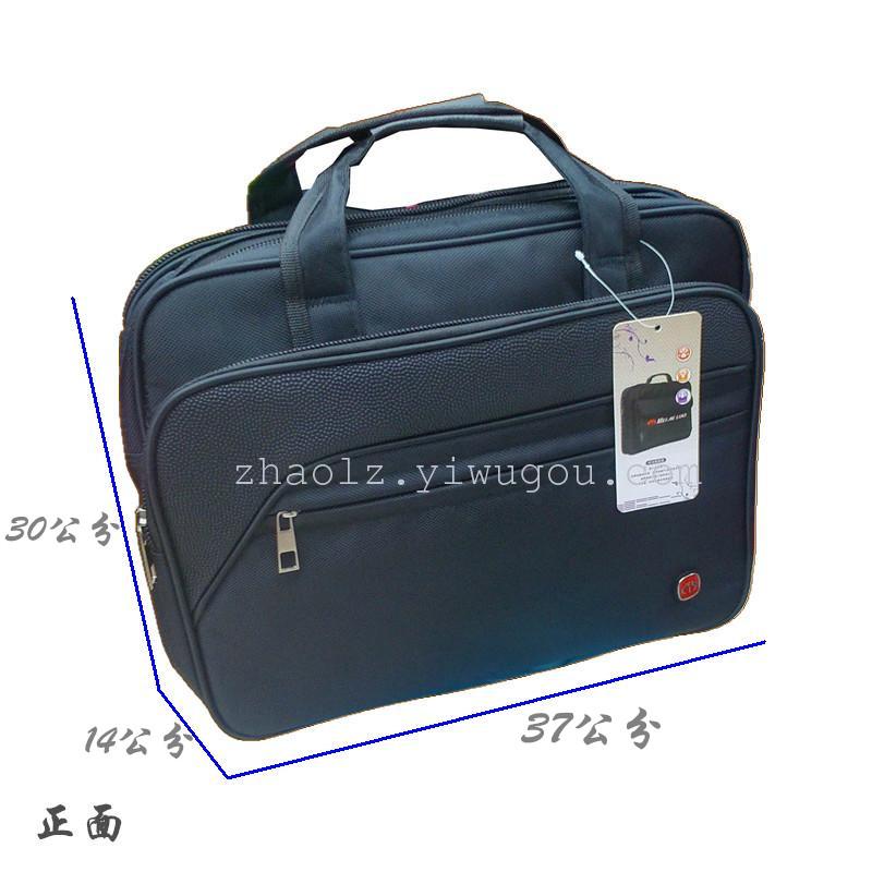 Manufacturers wholesale genuine men's bag computer bag casual shoulder black crossbody bag leather ingredients