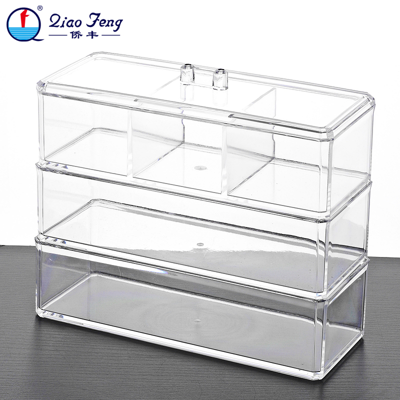 Qiaofeng Crystal Jewelry Storage Box, Small Item Storage Box, Transparent Cosmetic Box 1173-1 details Picture