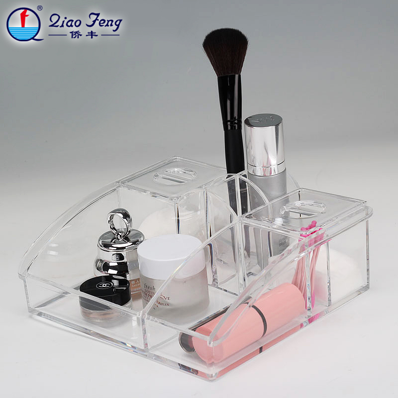 Qiaofeng Cosmetic Box Transparent Jewelry Box Multi-functional Cosmetics Storage Box SF-1280