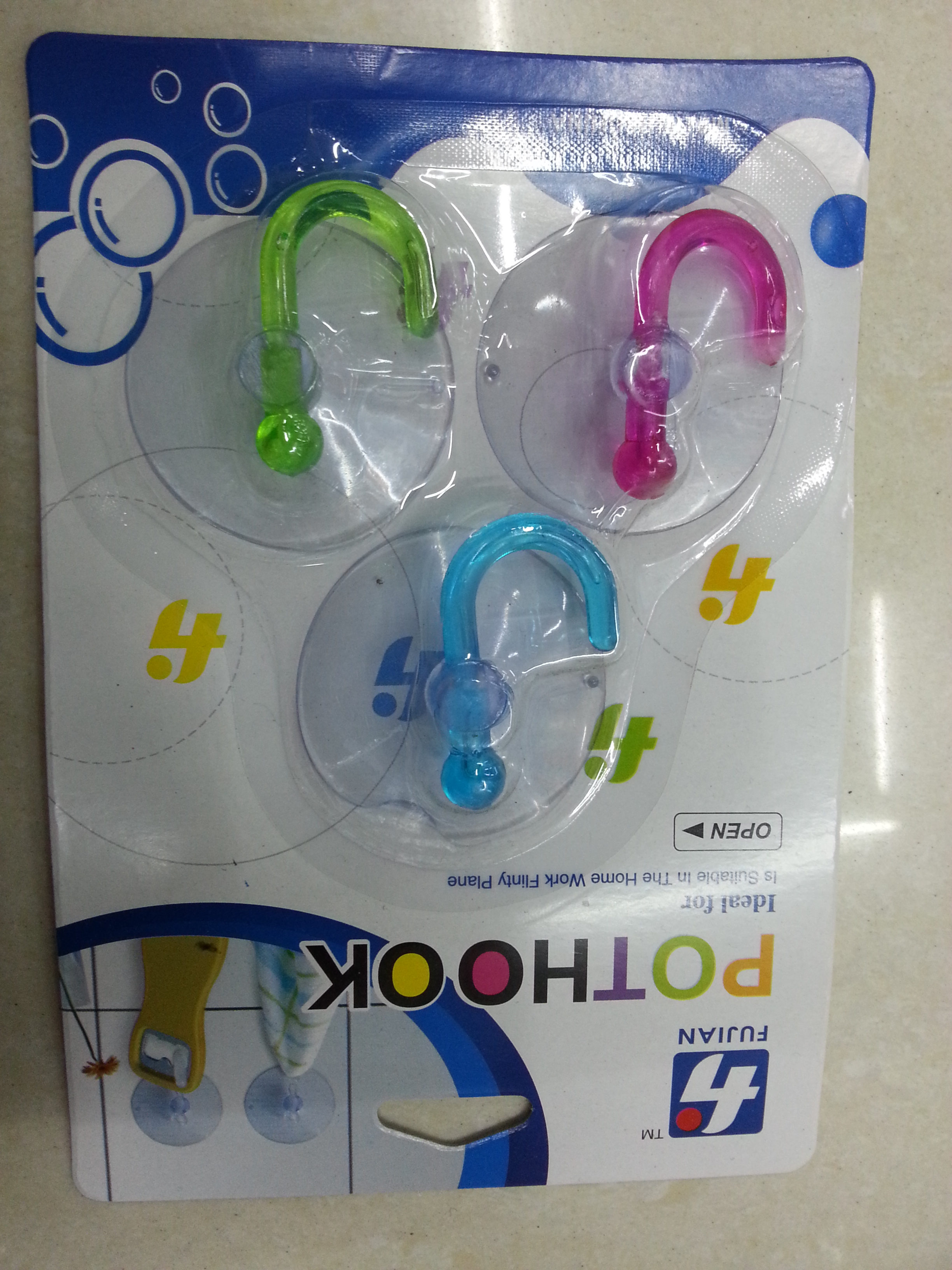 Super Transparent Suction Cup Hook Kitchen Tile Seamless Suction Hook Bathroom Bathroom Wall Hanging Strong Clothes Hook