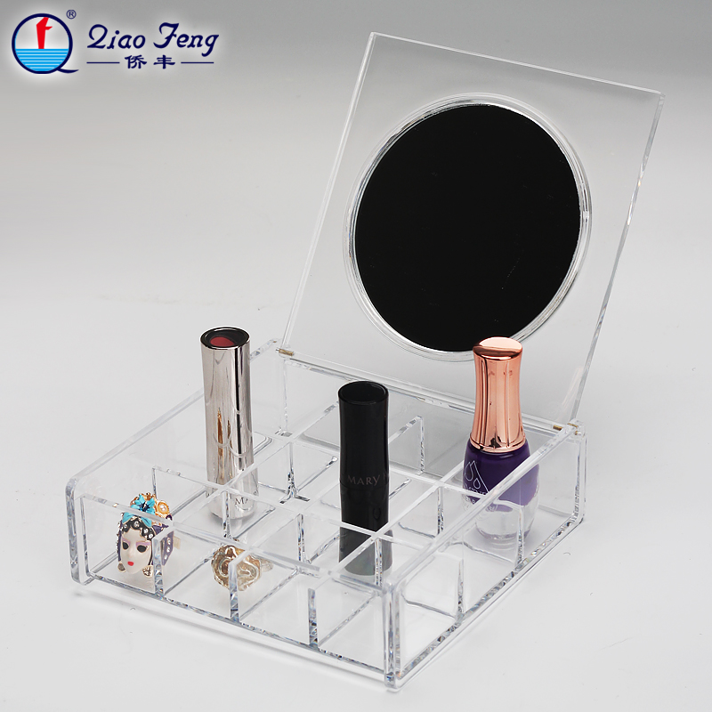 Qiaofeng Transparent Crystal Jewelry Storage Box Desktop Storage and Organization Box SF-1026B.."