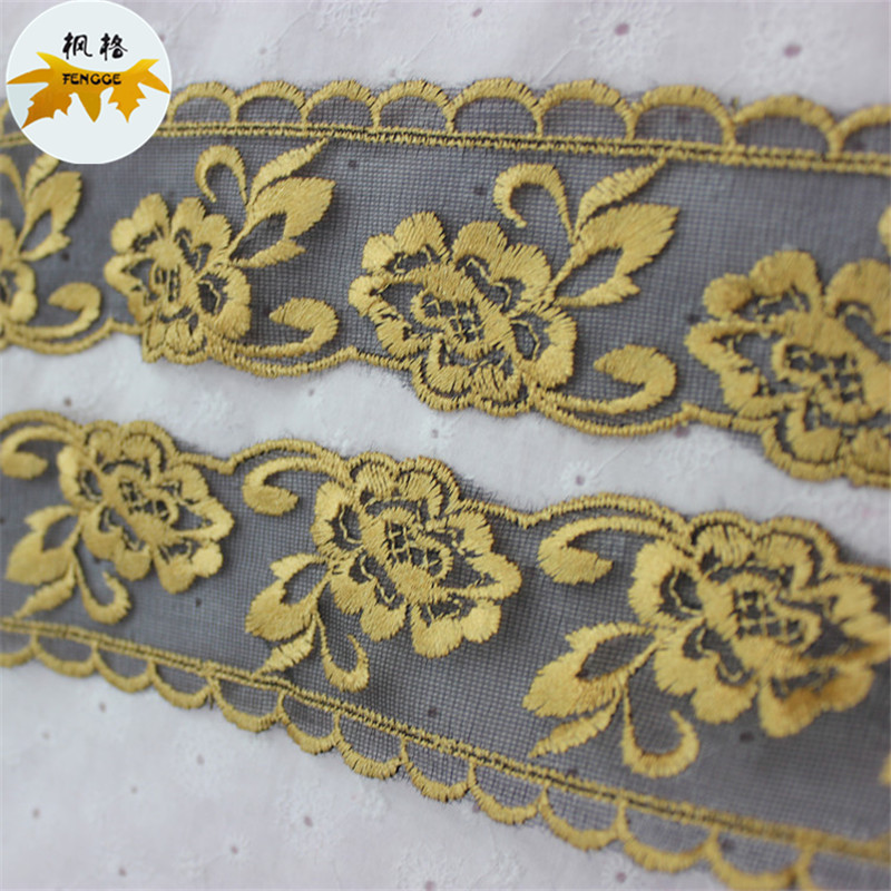 Factory direct sales of high-quality mesh fabric and polyester lace accessories for DIY clothing fabrics