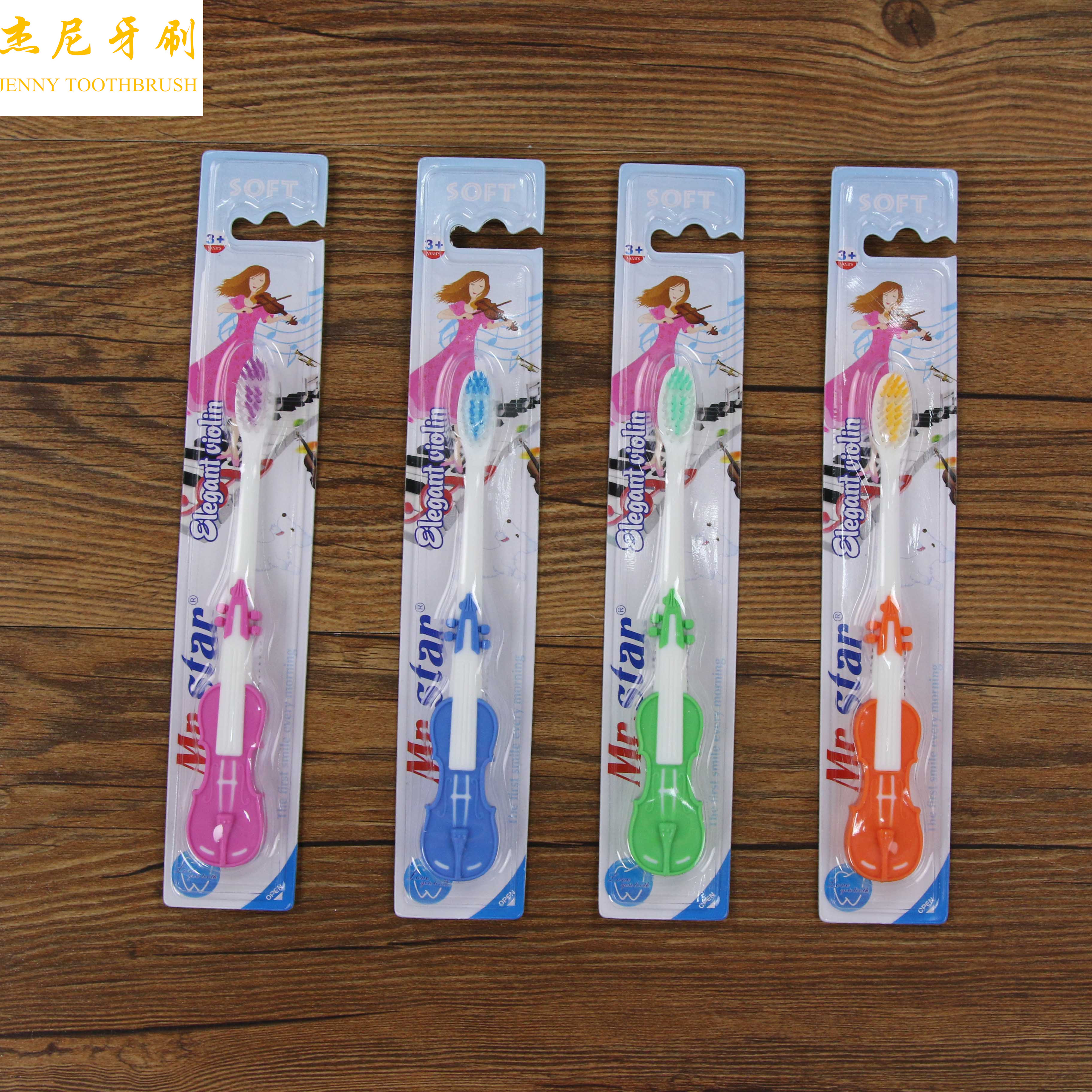 Violin children neutral hair toothbrush foreign trade toothbrush