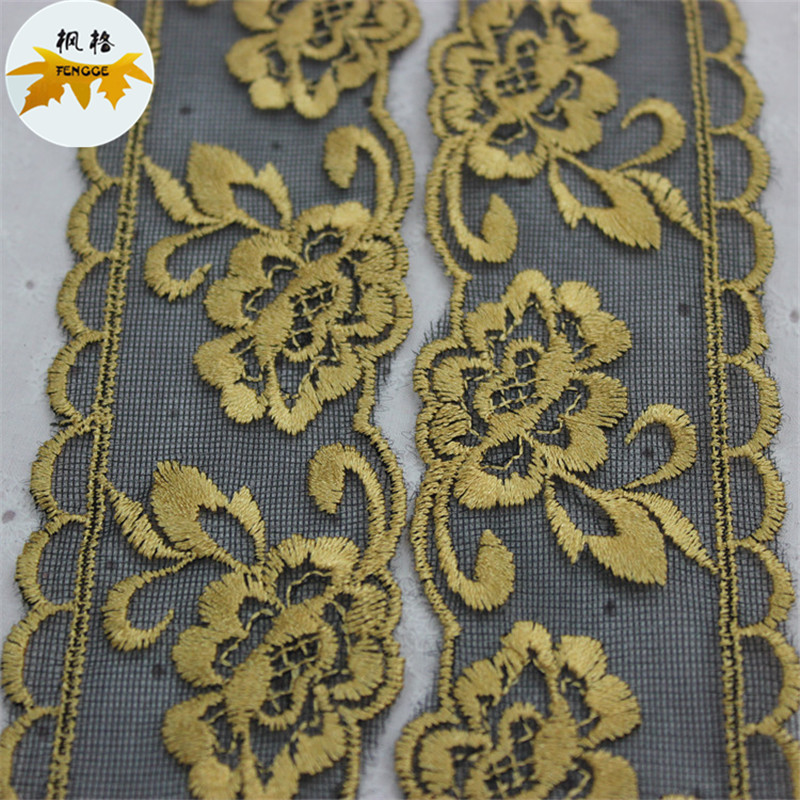 Factory direct sales of high-quality mesh fabric and polyester lace accessories for DIY clothing fabrics details Picture