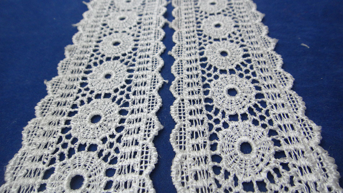Lace accessories, lace clothing embroidery, water-soluble lace details Picture