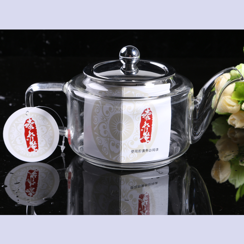 玻璃透明茶壶高硼硅直火玻璃水壶内胆过滤茶具