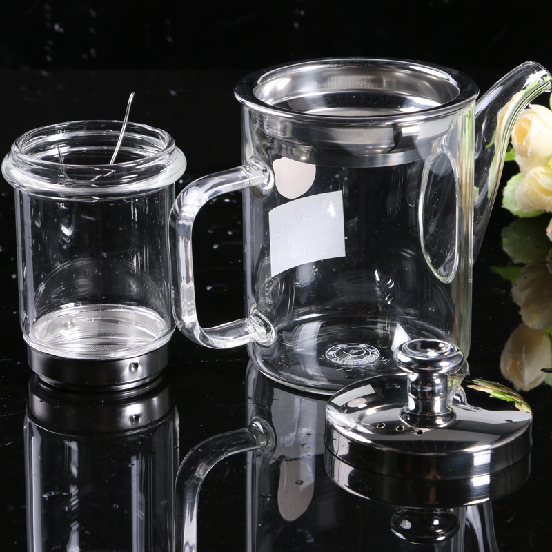 Direct Fire Glass Transparent Teapot Pyrex Glass With Inner Filter Tea Set Th-350 details Picture