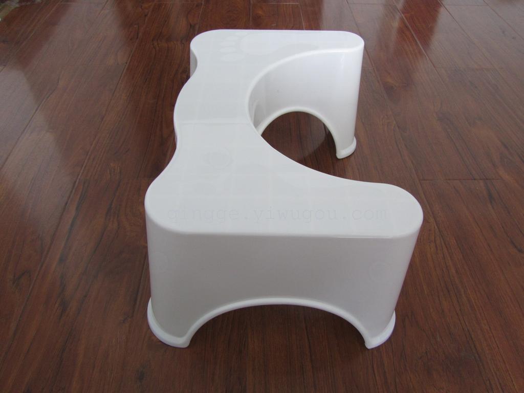 Thickened plastic toilet stool Non-slip bathroom footstool Toilet footstool