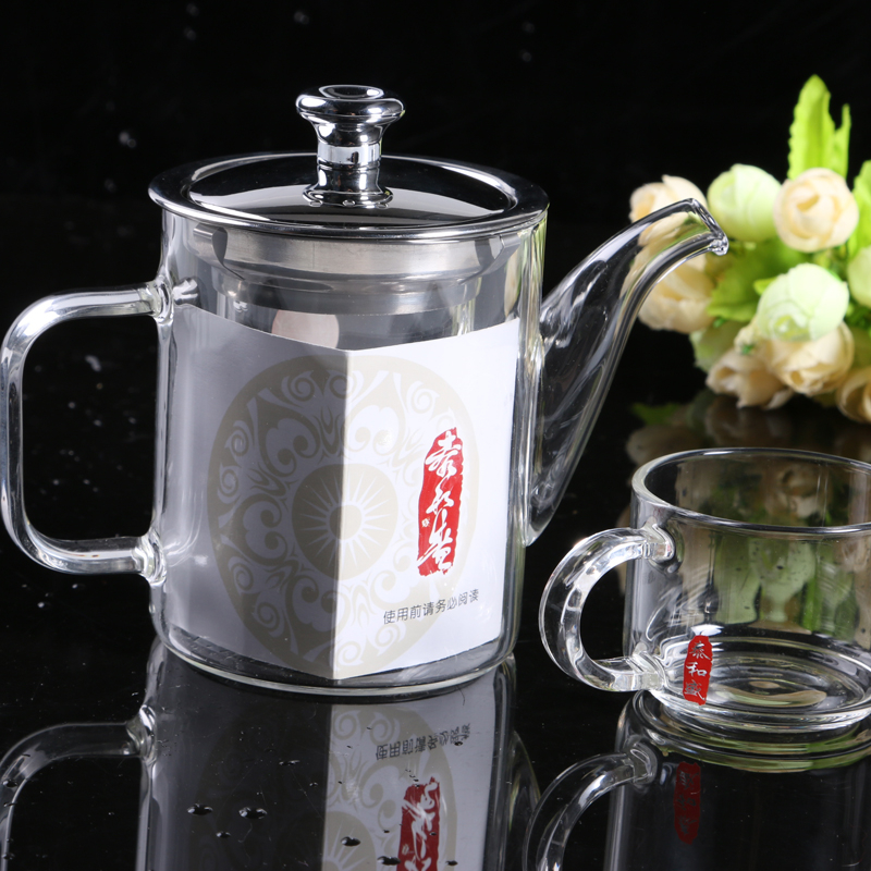 Direct Fire Glass Transparent Teapot Pyrex Glass With Inner Filter Tea Set Th-350 Application Scenario