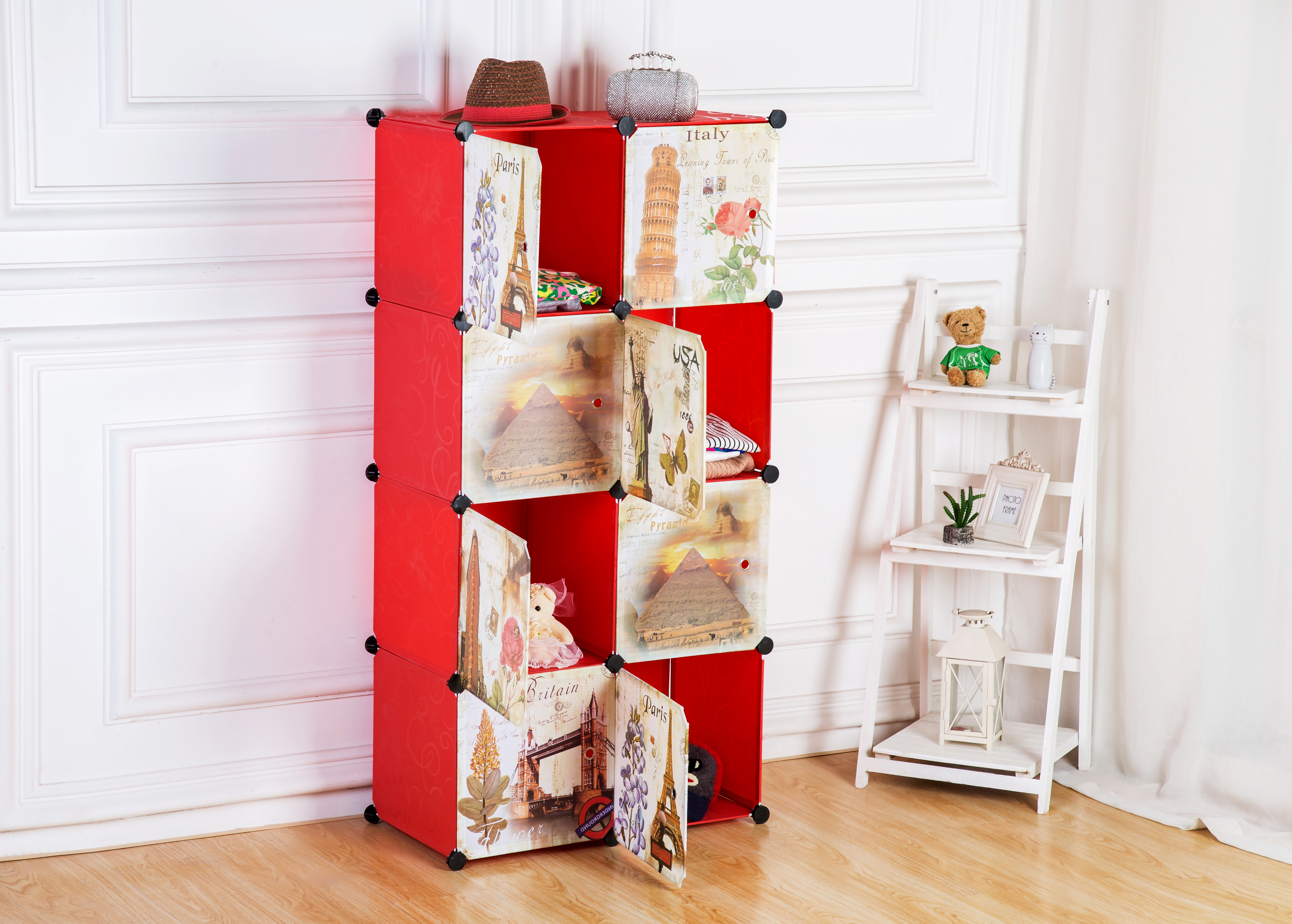 厂家批发加深款成人简易组合柜衣柜 魔片树脂现代整理柜创意组合