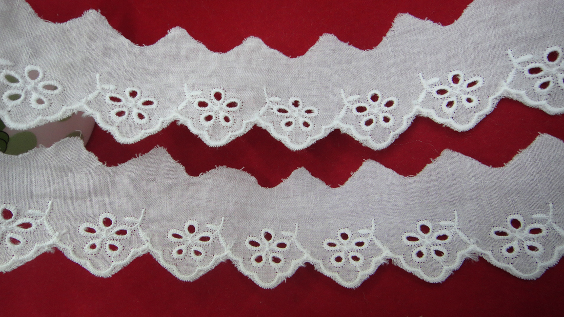 Tela de algodón algodón bordado encaje DIY tela artesanal ropa textil hogar Specification image