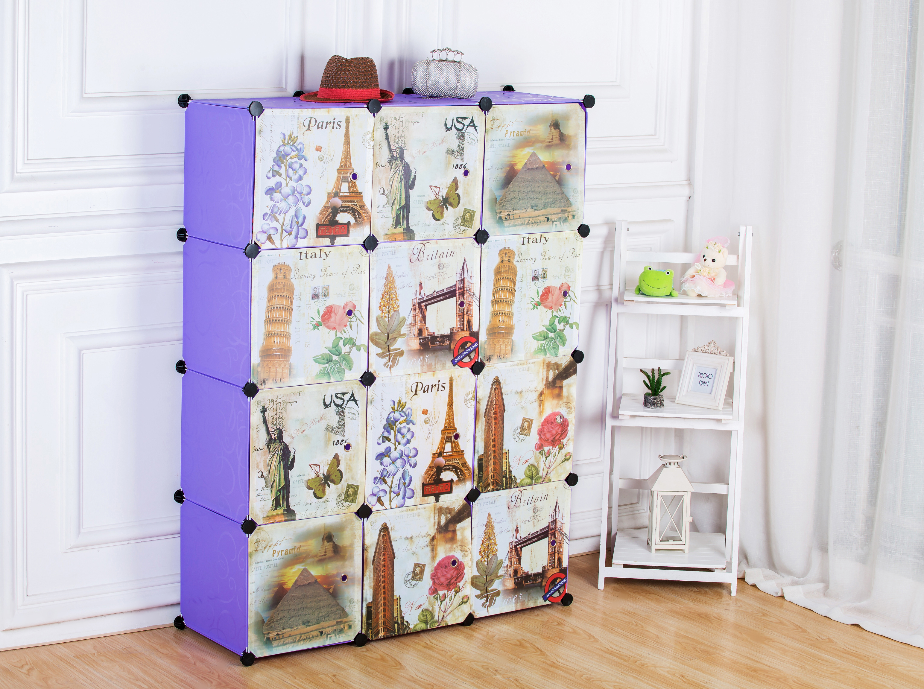 加厚单层自由组合储物柜抽屉式透明收纳柜收纳盒塑料整理柜