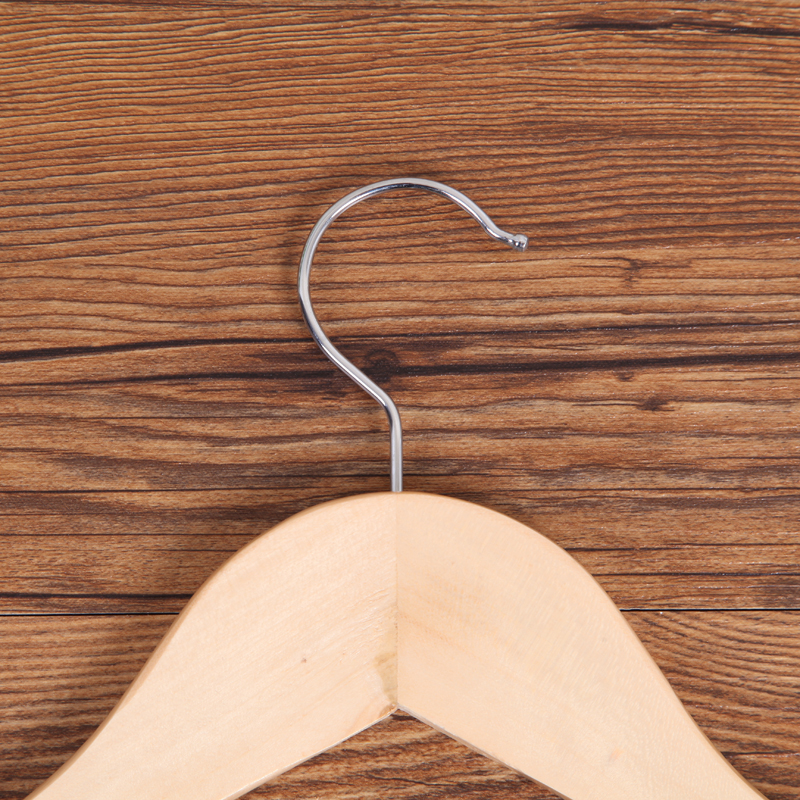 Clothing Store High-Grade Wooden Hangers Clothes Support Mahogany Color Women Solid Wood Hangers Wholesale Specification drawing