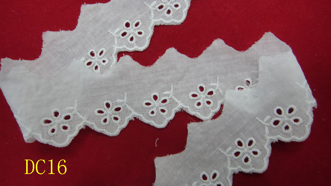 Tela de algodón algodón bordado encaje DIY tela artesanal ropa textil hogar details Picture