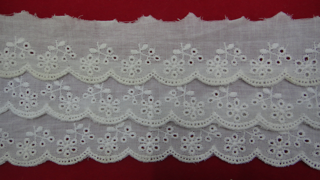 DIY handcrafted cotton fabric clothing and home textiles with pure cotton embroidery lace Application Scenario